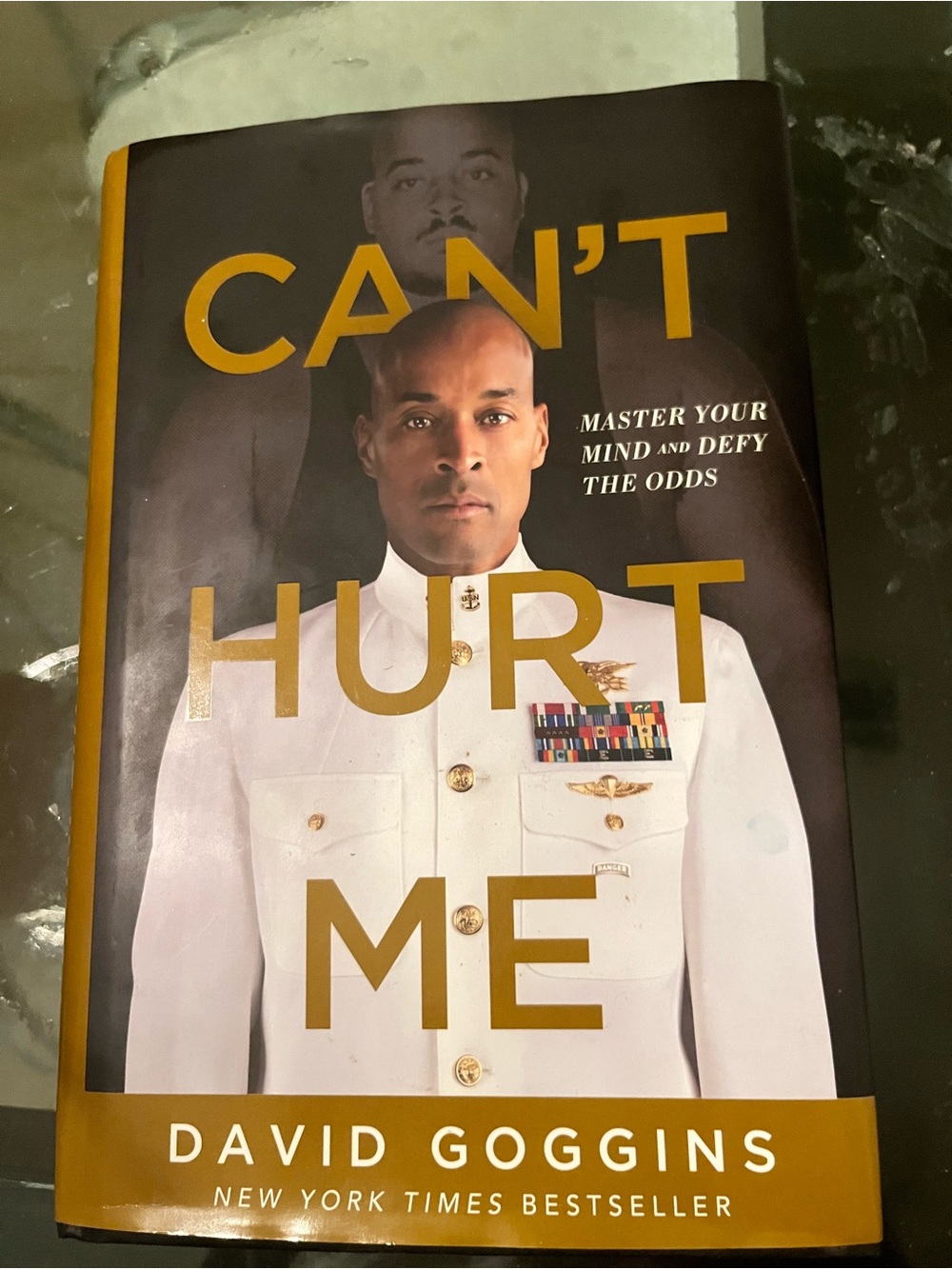 Can’t Hurt Me Hardcover Book - White & Gold